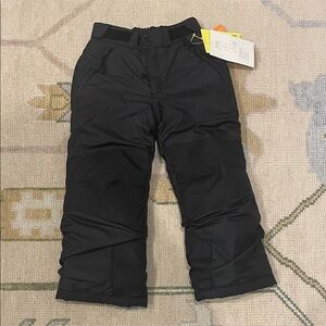 NWT All in Motion Kids Black Snow Pants size XS